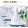 Pretty T Things Pack of 12 White Diner Napkin For