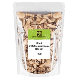 Dried Sliced Shiitake Mushrooms 100g by Manor Springs