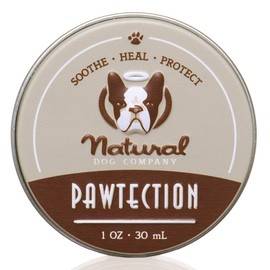 Natural Dog Company PawTection (1oz / 30mL Tin) | All-Natural and Vegan Healing Balm | Veterinarian-Approved | Protection for Sensitive Paws | Defense Against Harsh Elements and Rough Terrain