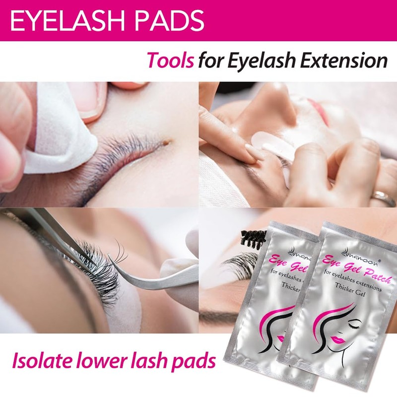 Lunamoon Eye Pads for Eyelash Extension Eyelash Pads Dyeing Eyelash