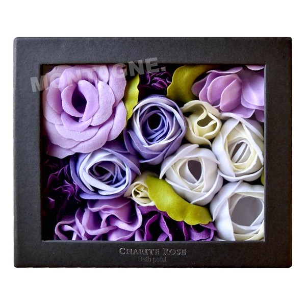 Flower Bath Petals, Rose Box, Bath Salt, Roses, Flowers, Gift, Present, Mother's Day, Stylish, Gorgeous Flower Bath Salt, Wrapping Included (Romance Rose)