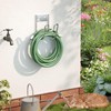 Josmimic Stainless Steel Garden Hose Holder - Silver SS304 Water