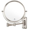 Wall Mounted Makeup Mirror, 1X/5X Magnifying Mirror Double Sided, 8