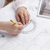 Mr. Pen- Plastic Protractor, 3 Pack, 6 Inch, Clear Protractors