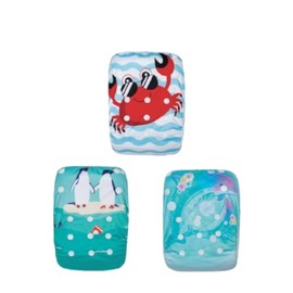 KaWaii Baby Swim Cloth Diaper, Reusable Unisex One Size Adjustable to Fit 10-40 lbs Boy Girl Baby Shower Gifts Swimming Lessons 3-Pack #5