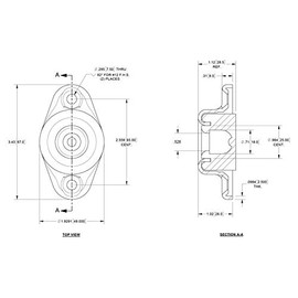 Trailer Door Hold Back Socket (SP-619) - Single