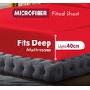Fitted Sheet Extra Deep Pocket 16 inch (40cm) Bedding Soft