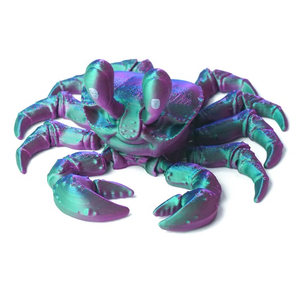3D Printed Crab Model,Flexible Crab Statue,Joint Mobility,Home Office Decor,Interesting Festival
