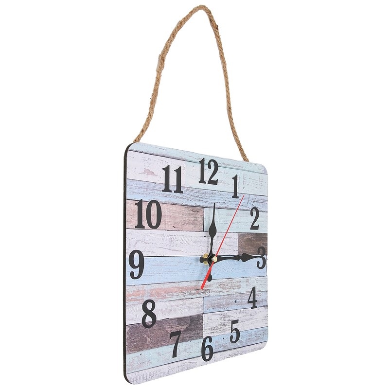 Wall Clock Industrial Style Silent Quartz Movement Density Board Large