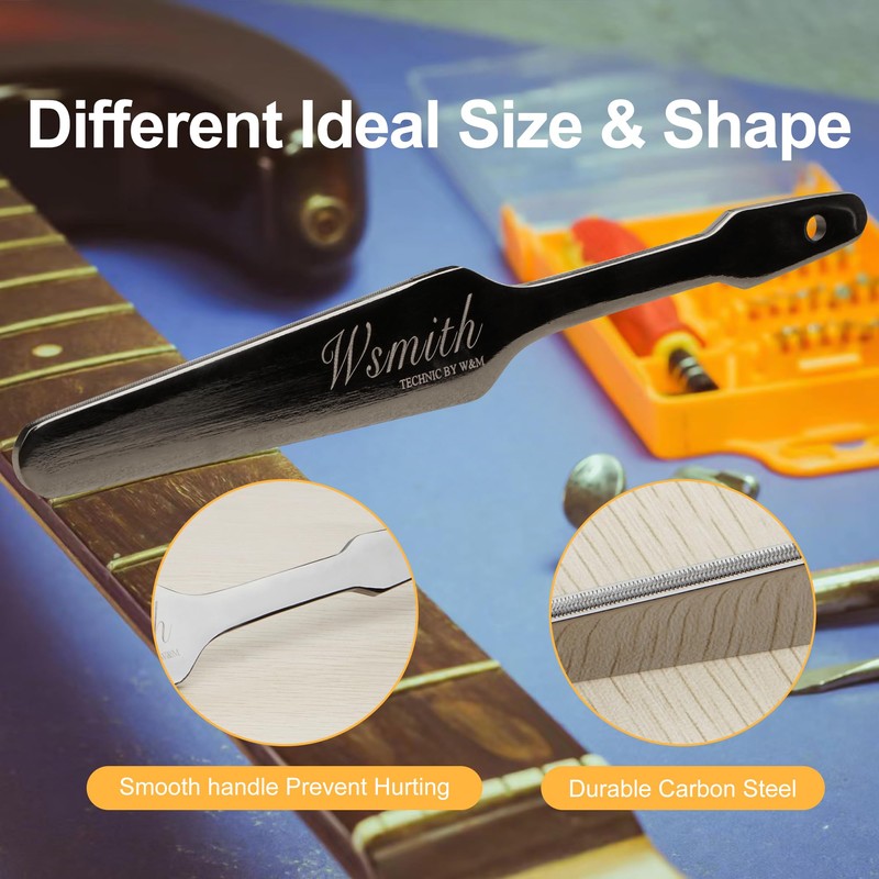 Guitar Fret Crowning File, Professional Luthier Tool, Double Side Fret
