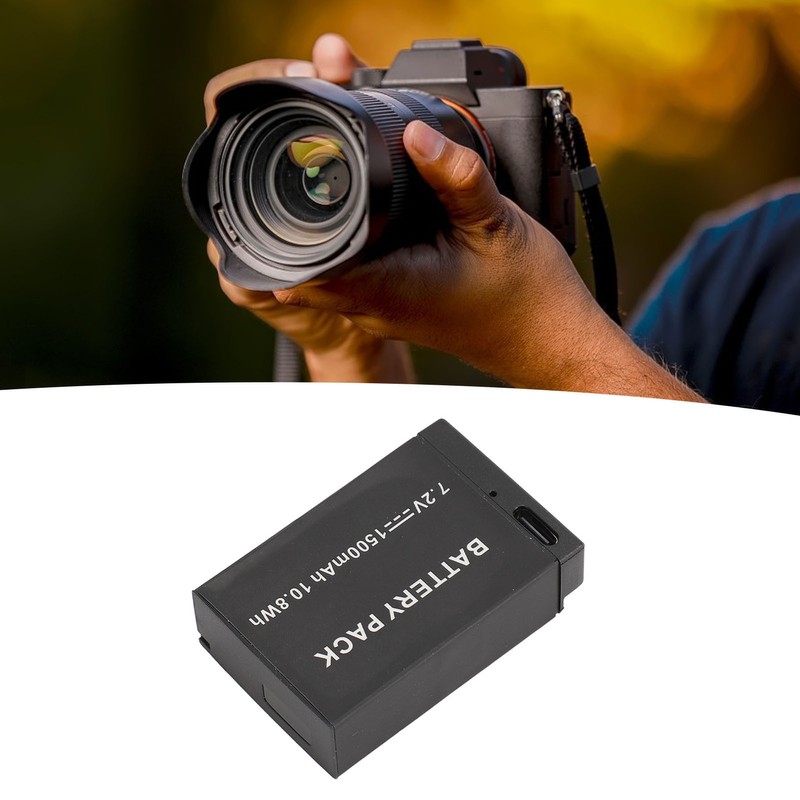 LP‑E17 Battery Pack 7.2V 1500mah Fast Charging Usb C Camera