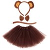 Monkey Costume Monkey Ears Headband and Tail, Bowtie, Tutu 4PCS