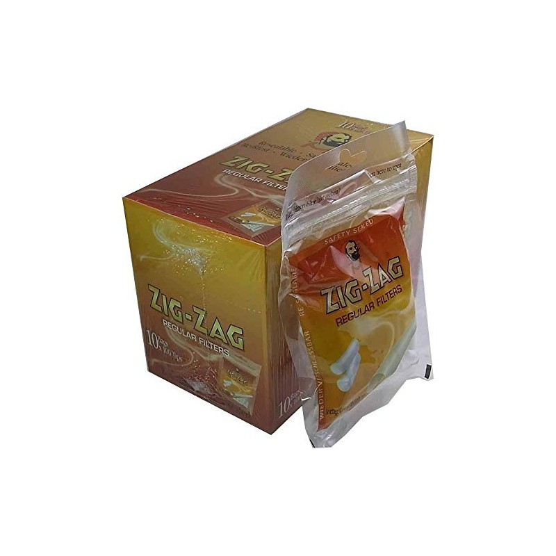 Zig Zag Standard-Filterspitzen, 100 Stück, Papier, Orange, 8 x 10