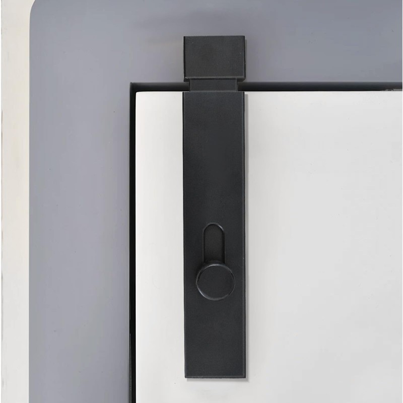 Black Slide Barrel Door Bolt Lock with Screws for Bathroom,