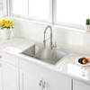 HOTIS 22x18 Inch Drop In Kitchen Sink, Stainless Steel Handmade