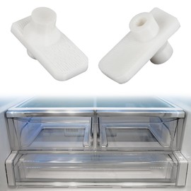 for LG Upgraded ABS Refrigerator Vegetable Tray Crisper Drawer Wheel Mount Set 2 Pcs- for MCR620965