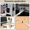 60PCS Reusable Cable Tidy Straps Cable Management 6 * 1.2"