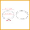 Partuto 4pcs 56.6 to 54.1 mm Aluminium Alloy Car Hub
