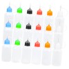 jojofuny 18Pcs Precision Tip Applicator Bottles Squeeze Glue Bottles with