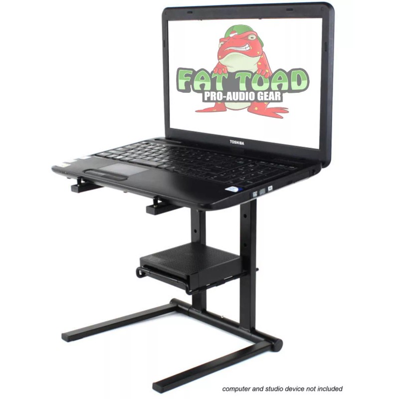 Fat Toad Folding DJ Laptop Stand with Sub-tray Shelf FAT
