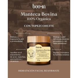 Bovin Manteca Bovina Con Tepezcohuite 100 Organica 100grs