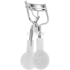 Rizador de Pestañas Pedrería Plata Boca Ancha para Rizos Duraderos Herramienta Segura y Multifuncional para Maquillaje y Viaje Incluye Almohadillas...