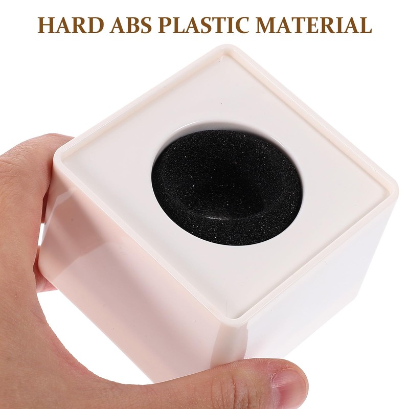 Tinksky Microphone Flag Station Logo ABS Portable Square Cube Shaped