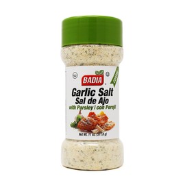 Badia Garlic Salt with Parsley 11 oz – Savory Blend with Bold Garlic Flavor, Salt & Bright Herb Finish