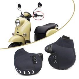 Solaay Motorcycle Steering Wheel Cover, Waterproof, Cold Protection, Motorbike, Steering Wheel Cover, Motorbike, Winter, Thermal, Windproof, Steering Wheel Cover, Thick, For Work or School Commutes,