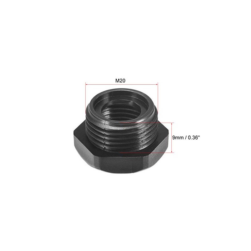 sourcing map Threaded Reducing Bushings Nylon Connector Adaptor M20 Male