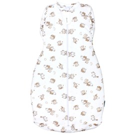 TupTam Baby Swaddling Bag, Oeko-Tex Certified Materials, Padded Baby Sleeping Bag, 2.5 Tog, Unisex, Padded 2.5 tog / bear beige