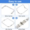sourcing map Metal Purse Frame 9 in, 2 Pcs Rectangle