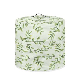 Tutolipy Green Leaves Print Pressure Cooker Cover Dust Protection Appliance Cover,Air Fryer and Protect Cover 6Quart