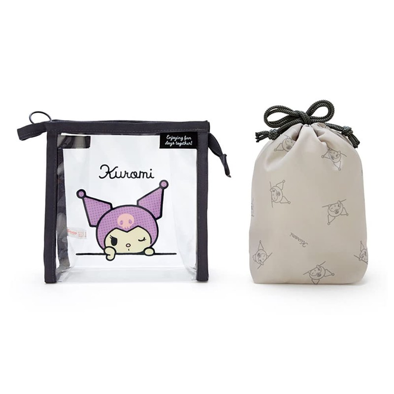 Sanrio 340006 Chromi Clear Pouch with Drawstring (Simple Design)