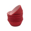 Bakehope Standard Baking Cups, Classic Red Greaseproof Festive Cupcake Liners,