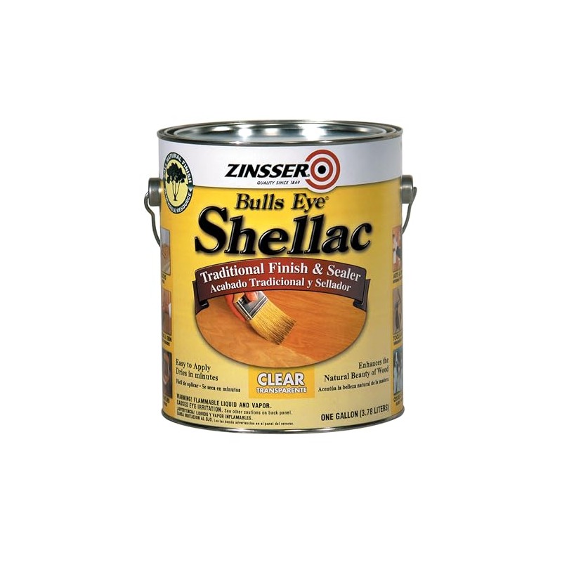 Zinsser 301 Bulls Eye Shellac Traditional Finish & Sealer, Gallon,