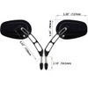 FOVPLUE Handlebar Mount Mirrors, Left and Right Set, Rearview Mirrors