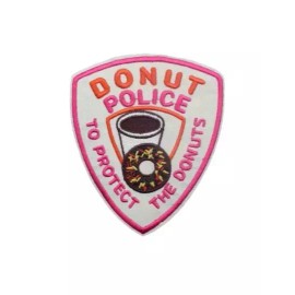 Donut Police Dunkin Patch Patch, Iron or Sew on
