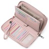 GAEKEAO women's wallet, large capacity leather women's wallet, zip clutch,