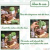 Lively Breeze Maxi Cactus, Non-Electric Ceramic Diffusers for Essential Oils
