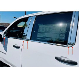 Best Less Truck 2017-2024 Ford Super Duty F250/F350 Crew/EXT Carbon Fiber Pillar Post Trim 4Pc