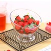 DOITOOL Plastic Angled Bowls Clear Serving Bowls Japanese Salad Dish