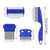 Pet Grooming Comb Set, 4 Pack Stainless Steel Flea Combs,