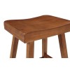 Home 2 Office Jackson 24in Saddle Barstool - Medium Oak
