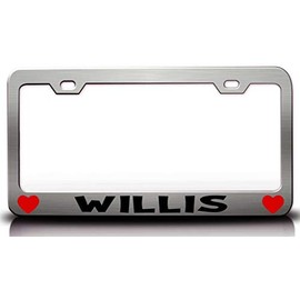 Custom Brother - Willis Male Name Metal Car SUV Truck License Plate Frame Ch s99
