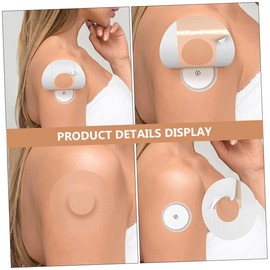 STOBOK Breathable Non-slip Sports Sensor Patches 30 Pack Elastic Sensor Covers for Running Swimming