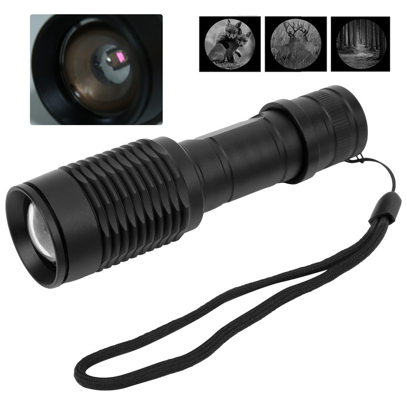 Aluminium Alloy Portable Tactics LED Flashlight Hunting Torch Infrared Accessory