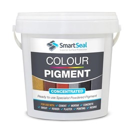 SmartSeal Concentrated Colour Pigment (Charc 500g) - Ready-to-Use Powder for Cement, Concrete, Mortar, Grout, Render, Plaster, Pointing & Resins