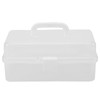 Walfront Toolbox Organizer For Tools Clear Plastic Foldable storage Box