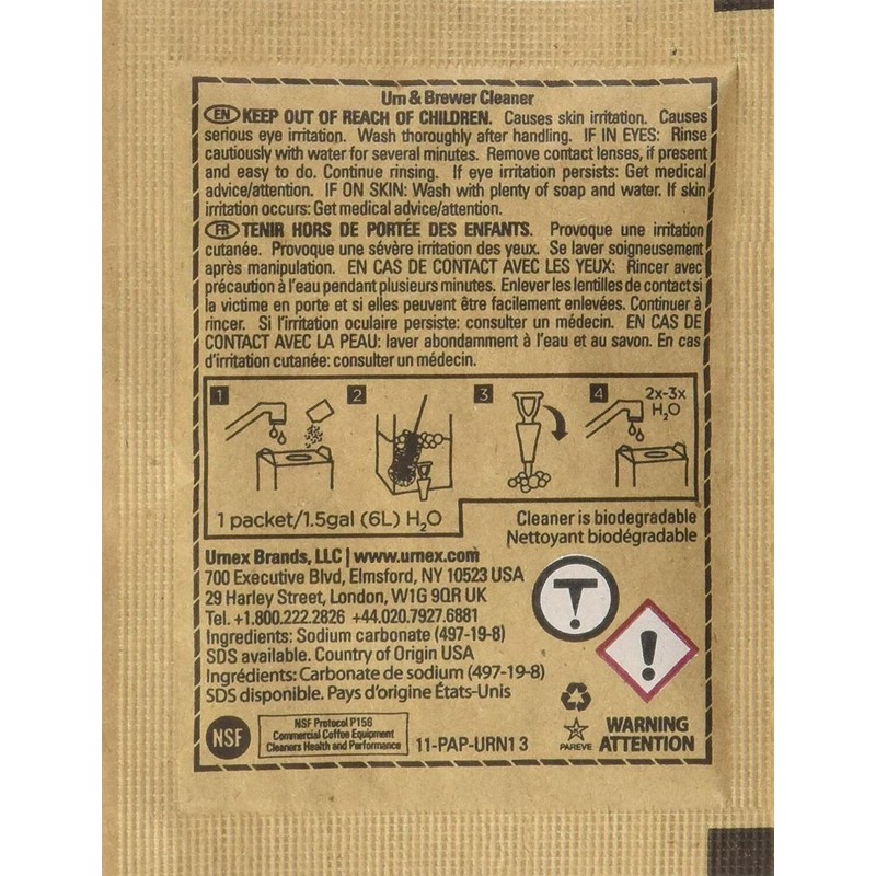 Urnex 10 URNEX URN & BREWER CLEANER ESPRESSO COFFEE TEA
